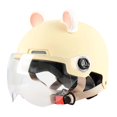 thumbnail image 4 of Open Face Helmet Cute Lightweight Half Face Helmet Accessory Yellow, 4 of 9