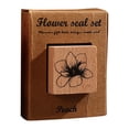 thumbnail image 2 of Vintage Wooden Plant And Flower Rubber Stamps Set 16-Piece For DIY Crafts Scrapbooking Cards And Journaling With Clear Script Design, 2 of 3