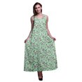 thumbnail image 1 of Bimba Robe Longue pour Femmes en Rayonne à Imprimé Floral Chic Bohème d'Été Maxi de Plage - X-Grand, 1 of 4