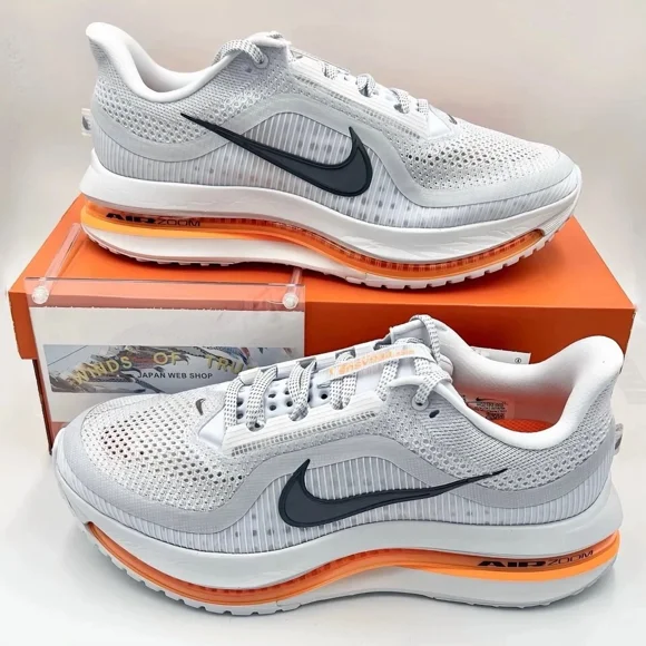 Refurbished Nike HQ2592-002 Pegasus Premium Gray/Multi Color/Total Orange Men's Sneaker, Size: 10