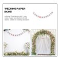 thumbnail image 2 of SHISUYAN JUST MARRIED Wedding Banner Set with Silk Ribbons for Bridal Decoration 11 Pieces 4.7x5.3 Inch, 2 of 8