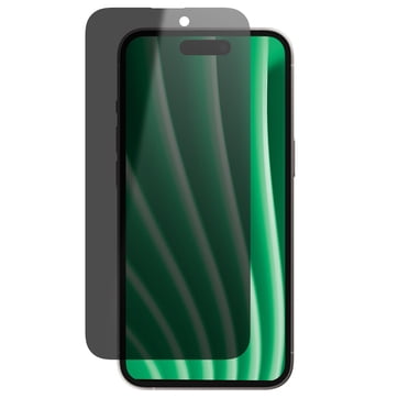 onn Protecteur d’écran en verre intimité pour iPhone® 16 Plus / 15 Plus / 14 Pro Max, fabriqué avec du verre résistant de Corning🅪, intimité à 180°, plateau d’installation facile