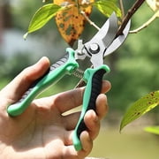 Stainless Steel Garden Pruning Shears with Safety Lock and Spring for Tree Branch and Flower Trimming