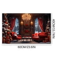 thumbnail image 2 of CEHVOM Tapis de Noël pour l'Extérieur, Tapis de Porte Rouges de Noël pour l'Entrée Extérieure, Tapis de Porte avant de Noël pour l'Entrée Intérieure, Tapis de Décoration de Noël pour la Maison, Tapis de Salon Décoration de Sol, 2 of 3