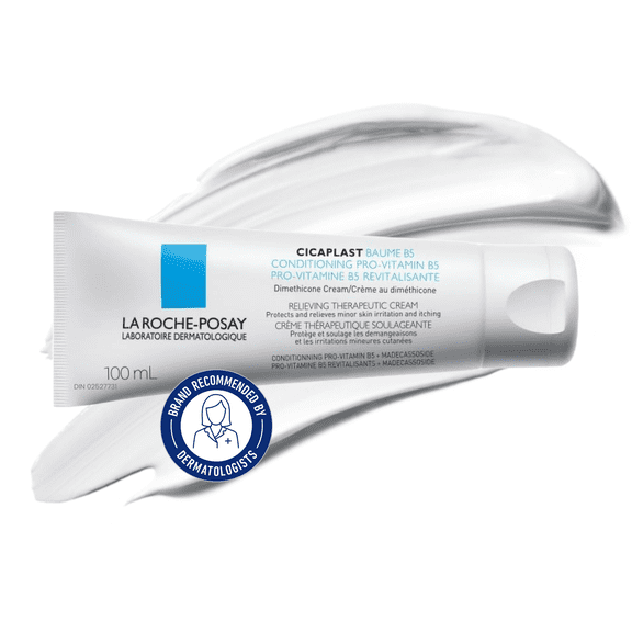 La Roche-Posay Baume Réparateur Apaisant Cicaplast B5, au Panthénol, pour Peaux Sèches, 100 ml