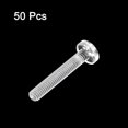 thumbnail image 3 of Unique Bargains M4x25mm Plastic Phillips Bolts PC Pan Head Machine Screws Transparent 50 Pack, 3 of 5