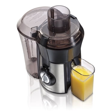 Hamilton Beach Health Smart Juice Extractor, 800 Watts, 3" Big Mouth Chute, Black, 67608Z