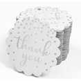 thumbnail image 4 of Inkdotpot 50 Pack Real Silver Foil Paper Tags Thank You Bridal Shower Favor Hang Tags, 4 of 6