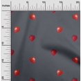 thumbnail image 1 of oneOone Tissu Popeline de Coton Imprimé Fraise 1 Yard 42 Pouces de Large, 1 of 4