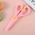 thumbnail image 2 of SIYTUAU Pink Safety Scissors For Kids Paper Craft Plastic Material 5.31X2.36In Size Rounded Head Wrap To Prevent Injury For School Use Children Craft Tool Pink, 2 of 6