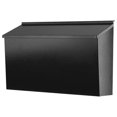 thumbnail image 1 of KYODOLED Wall-Mount Mailbox for House,Large Capacity Mail Box,Galvanized Steel Rust-Proof Metal Post Box,Mailboxes for Outside,15.7"x9.9"x4.9" Black, 1 of 1