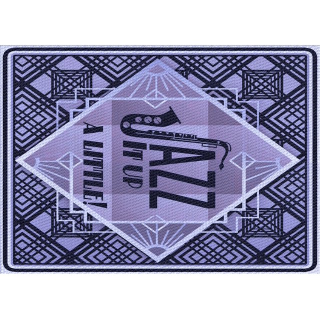 Ahgly Company Tapis Rectangulaire Lavable en Machine Intérieur Transitionnel Bleu, 7 Pieds x 10 Pieds