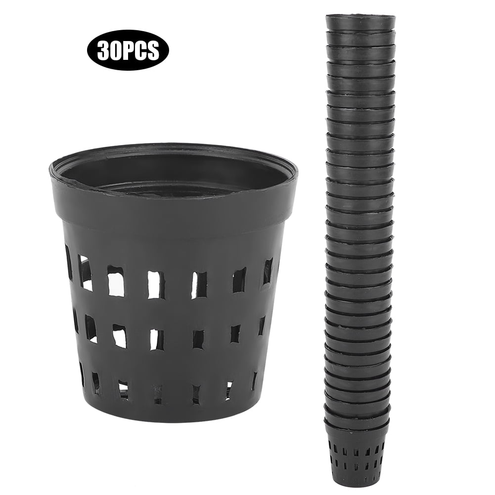 Plastic Aquarium Water Planting Basket, Aquarium Planting Basket, Black 30PCS Fish Tank Fish Tank For Aquarium