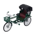 thumbnail image 4 of Modèle de Rickshaw, Design Rétro Modèle de Rickshaw à 3 Roues Aspect Lustré pour Bar Noir,Vert, 4 of 8