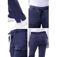 thumbnail image 4 of Adar Pro Sarraus pour Femmes - Pantalon de Sarrau Yoga à Jambe Étroite - P4100T - Étain - 3X, 4 of 7