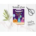 thumbnail image 3 of Darling Souvenir Purple Birthday Invitation Card Printable Fill or Write In Blank Invites Party Supplies Pack Of 28 5 x 7 Inches, 3 of 5