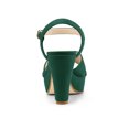 thumbnail image 2 of BLISSFUL STEP Sandales Slingback à Plateforme à Talon Épais à Bride pour Femmes, 2 of 7