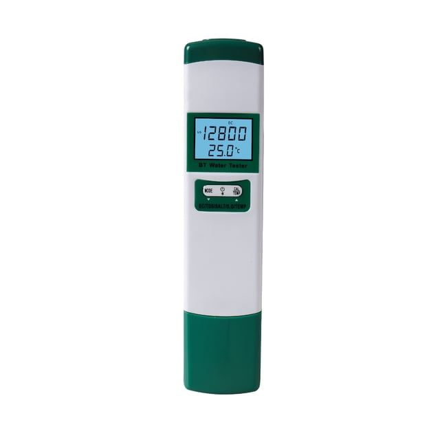 Compteur de Test de Qualité d'Eau 5 en 1 EC/TDS/SALT/S.G/TEMP pour Eau avec Écran Rétroéclairé LCD