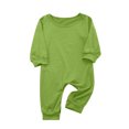 thumbnail image 2 of RKSTN Christmas Pajamas for Family Solid Color Soft Round Neck Long Sleeve Tops and Pants Sleepwear Two Piece Family Christmas Pjs Matching Sets(Baby), 2 of 6