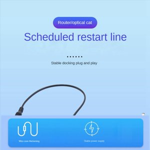 3X 24 Outil de réinitialisation du minuteur de redémarrage automatique des heures DC Routeur de modem en fibre de temps de puissance DC Gestionnaire de puissance noir