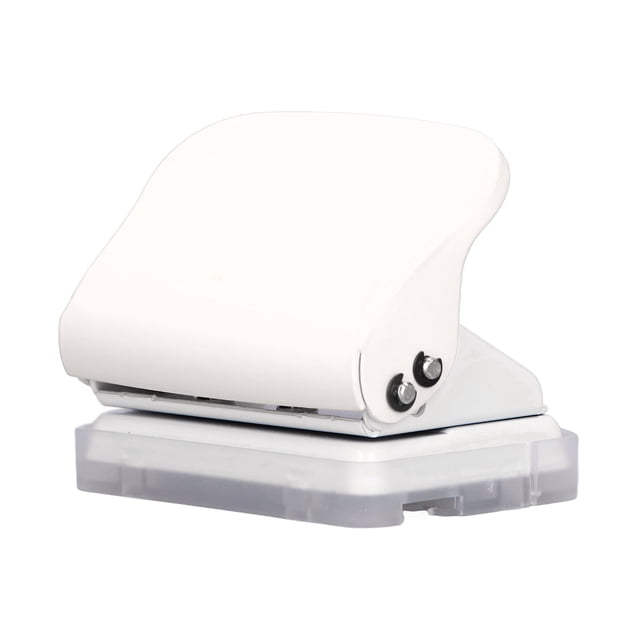 Loose Leaf Puncher Small Hole Punch Paper Punch Hole Puncher Handheld Hole Puncher Hole Punch Ruler Design Quick Positioning 3 Holes Metal Paint Body Loose Leaf Puncher For