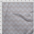 thumbnail image 4 of oneOone Viscose Chiffon Dusty Blue Fabric Leaves Craft Projects Decor Fabric Printed By The Yard 42 Inch Wide, 4 of 5