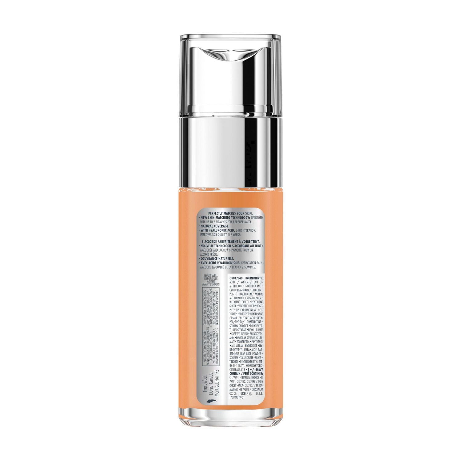 L'Oréal Paris Fond De Teint True Match, Avec Acide Hyaluronique et Soins Hydratants