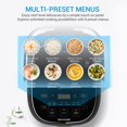 thumbnail image 4 of Midea 6-Cup Rice Cooker with Induction Heating & Fuzzy Logic, 3L Non-Stick Inner Pot, 24-Hour Delay Start & Keep Warm, MRI301B0ADKL, 4 of 8