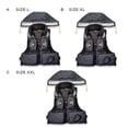 thumbnail image 3 of Life Jackets Portable Inflatable Adjustable Detachable Portable Life Jacket Waterproof Rapid Inflation Emergency Supplies Waistcoat for Swimming XL, 3 of 7