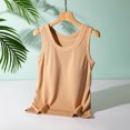 thumbnail image 1 of UPPADA Womens Crewneck Tank Tops Summer Sleeveless Scoop Neck Tees Solid Color Basic Slim Fitted Cami Shirts Womens Tank Tops Camisole Top Built In Bra Adjustable Straps,Prime Membership, 1 of 6