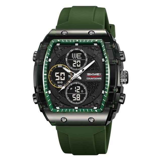 Montre Mécanique Intelligente Étanche, Cadran Noir Lumineux, Sports de Plein Air Randonnée Camping Course Natation pour Hommes