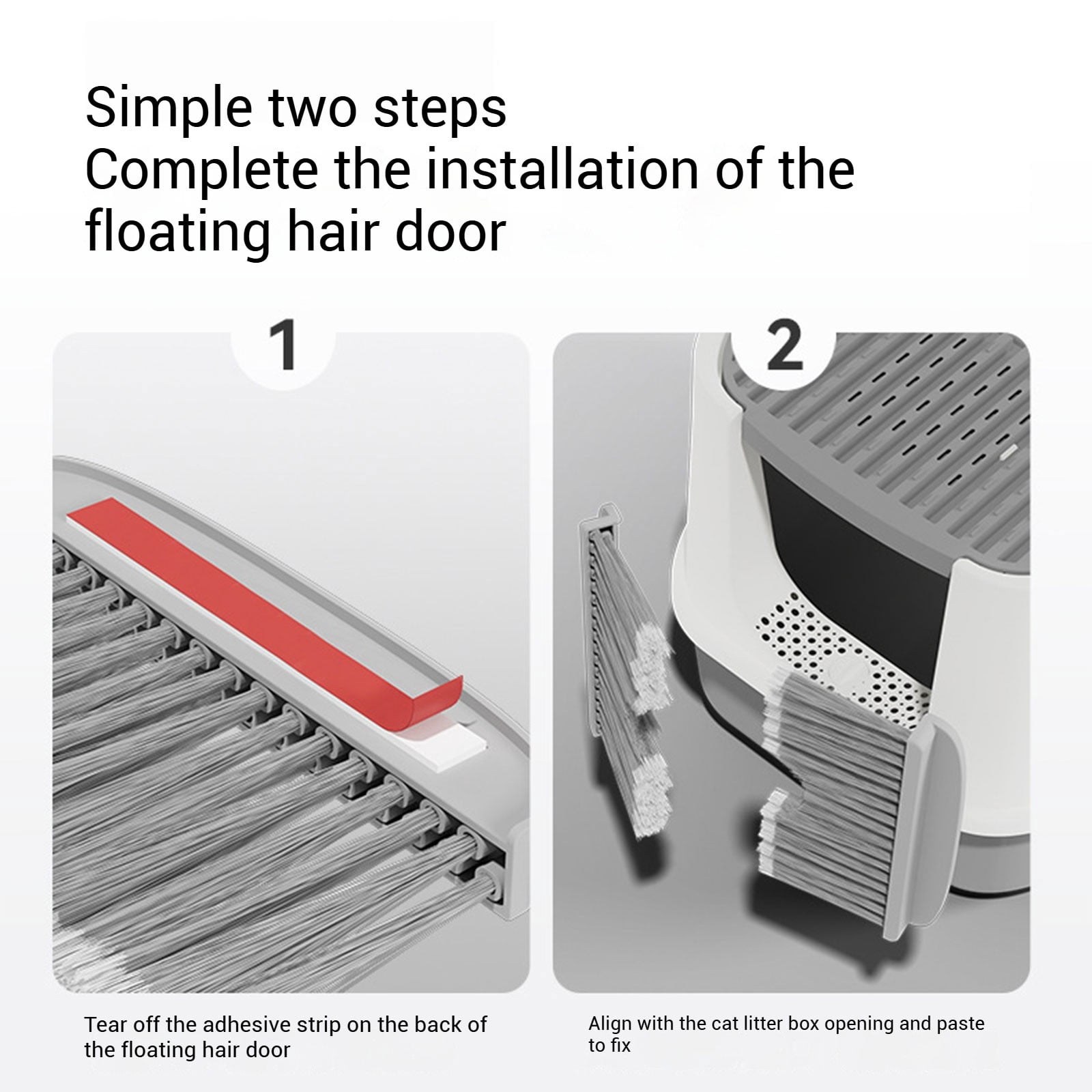 Universal Cat Litter Floating Hair Removal Door Efficiently Improves Management for Pet Owners