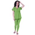 thumbnail image 1 of Moomaya Ensemble de Nuit pour Femmes Pyjama en Coton Tenue de Sommeil 2 Pcs Chemises de Nuit, 1 of 7