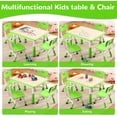 thumbnail image 2 of Kids Table and 4 Chair Set,Height Adjustable Toddler Arts & Crafts Table and Chair Set for Ages 2-10,Max 300lbs Kids Activity Art Table for Classroom Daycares,Home, 2 of 7