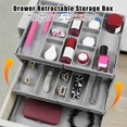 thumbnail image 1 of Two Tier Expandable Folding Drawer Organizer Efficient Storage Rack For Tabletop Jewelry And Cosmetic Items, 1 of 6
