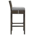 thumbnail image 2 of Modway Tabouret de Bar en Rotin et Aluminium de 30 Po avec Conduit en Brun/gris, 2 of 3