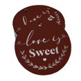 thumbnail image 1 of Inkdotpot Silver Foil Paper Hang Tag Love Is Sweet Wedding Favor Tag 100 Piece, 1 of 1