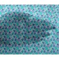 thumbnail image 5 of oneOone Viscose Chiffon Blue Fabric Triangle Geometric Sewing Material Print Fabric By The Yard 42 Inch Wide, 5 of 5