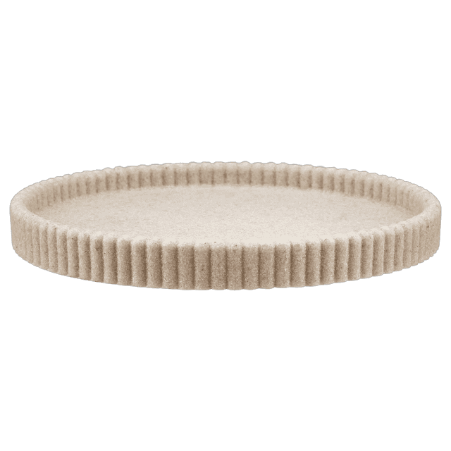 Bouclair Plateau Nervuré Beige Sable