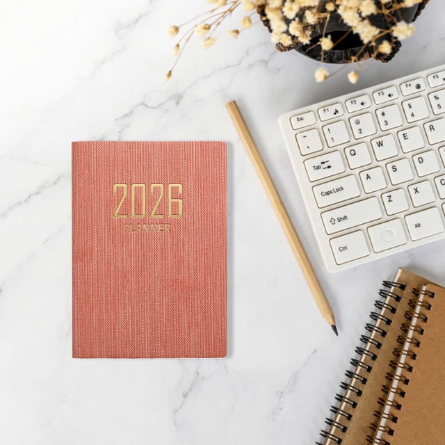 Yunuuuoa 1 Packs A7 Mini Note Organizer, Daily Planner & Travel Journal - Pocket Sized Planner for Work, , Office, - 64 Sheets, Portable Paper Note for Scheduling, Memo, Writing