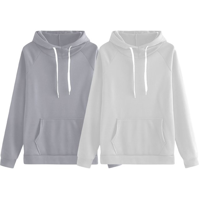 Chandail à Capuchon pour Femmes, Comdrip Chandail à Capuchon pour Femmes d'Automne et d'Hiver, Mode, Grande Taille, Chandails à Capuchon pour Femmes Gris m