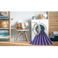 thumbnail image 2 of Ahgly Tapis d'Intérieur Lavable en Machine Carré Transitionnel Violet Foncé, 5 Pieds Carré, 2 of 7