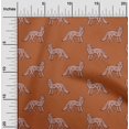 thumbnail image 1 of oneOone Cotton Poplin Fabric Fox Block Decor Fabric Printed BTY 42 Inch Wide, 1 of 4