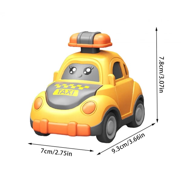 Lot De 12 Mini Voitures Jouet – Friction, Métal/ABS – Dessins Animés – Cadeau Enfant 3+