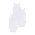 thumbnail image 3 of Buyless Fashion Baby Girl White Eyelet Camisole Onsie In Soft Cotton With Colored Trim, 3 of 7