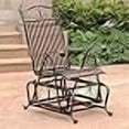 thumbnail image 3 of International Caravan Mandalay Balançoire de Patio Simple en Fer, Bronze, 3 of 3