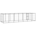 thumbnail image 3 of vidaXL Chenil Extérieur pour Chien en Acier avec Toit 16,94 M2, 3 of 4