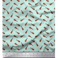 thumbnail image 1 of Soimoi Cotton Poplin Fabric Guitar Musical Instrument Print Sewing Fabric Yard 56 Inch Wide, 1 of 3