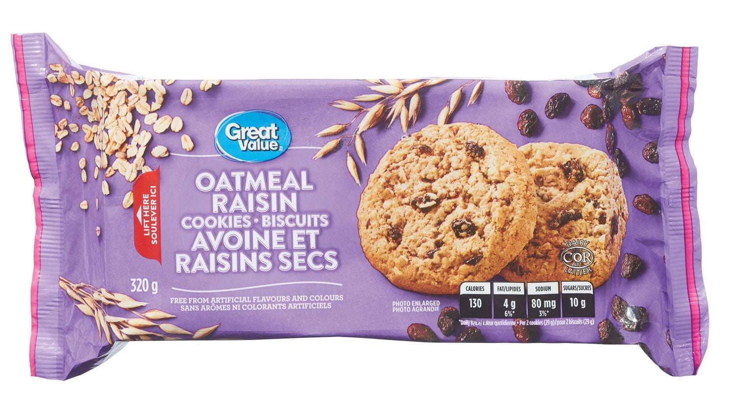 Great Value Oatmeal Raisin Cookies