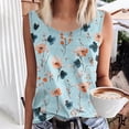 thumbnail image 2 of UPPADA Débardeur Décontracté pour Femme Grande Taille Col Rond T-Shirt Basique Fluide Sans Manches pour l'Été Vacances Multicolore,4TG, 2 of 4
